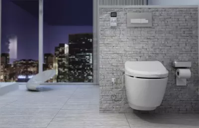 Abattant WC Japonais lavant non électrique pour cuvette carénée ou