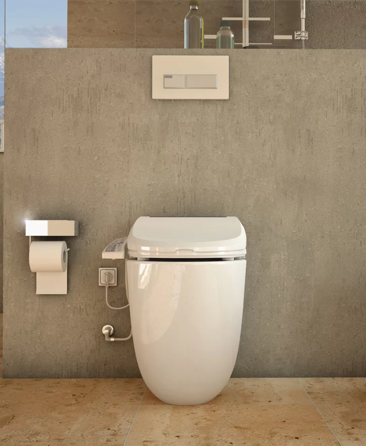 Protection automatique de lunette wc a abattant pour toilettes