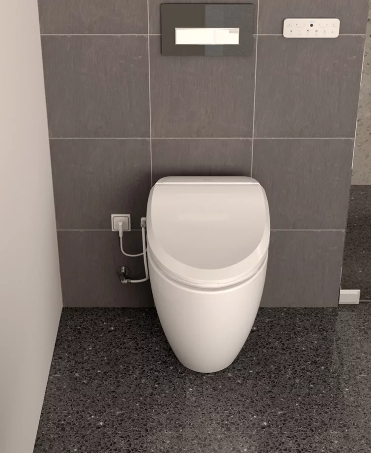 Lunette de WC chauffante pour WC suspendu